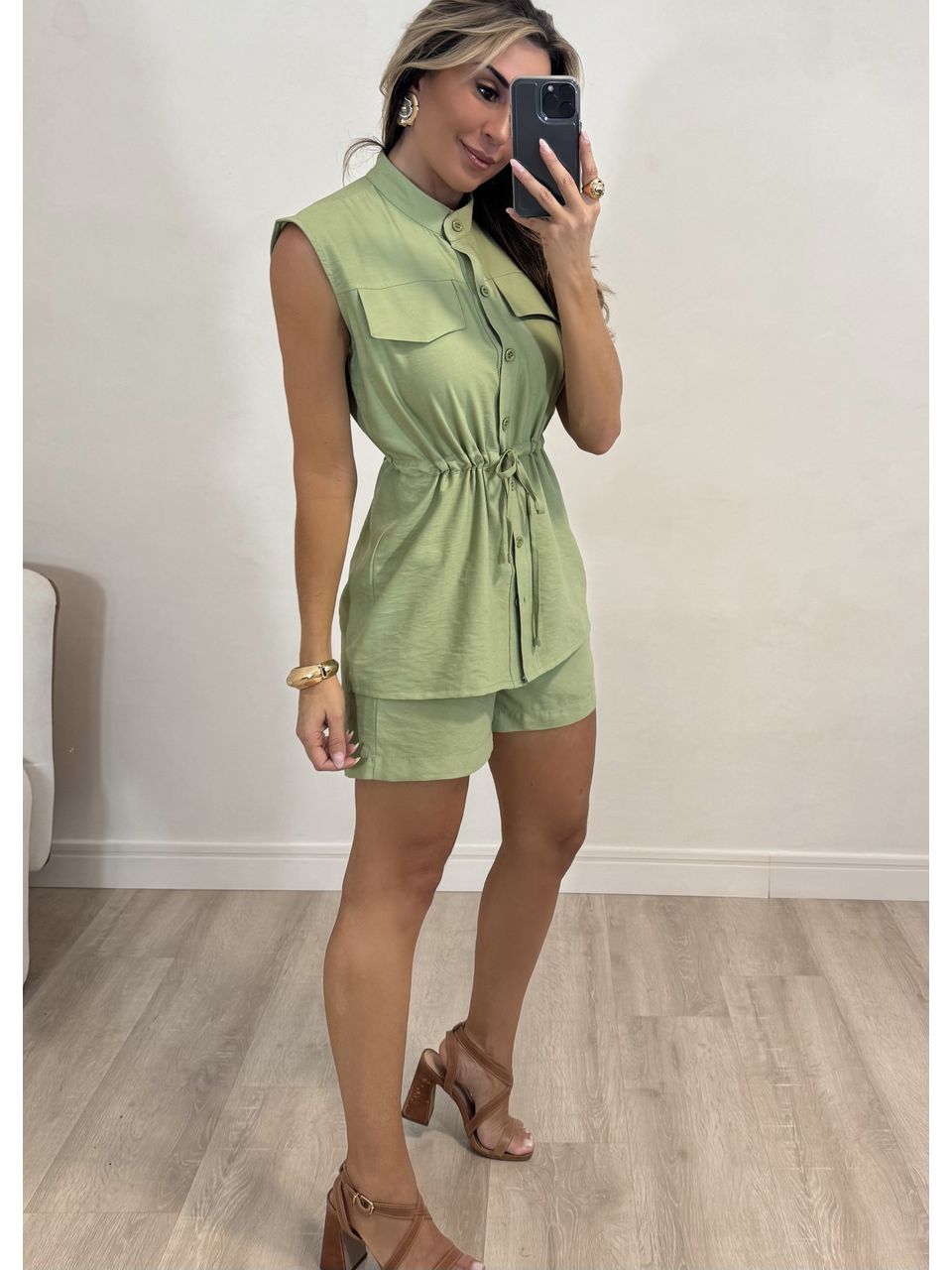 Conjunto Short com Colete