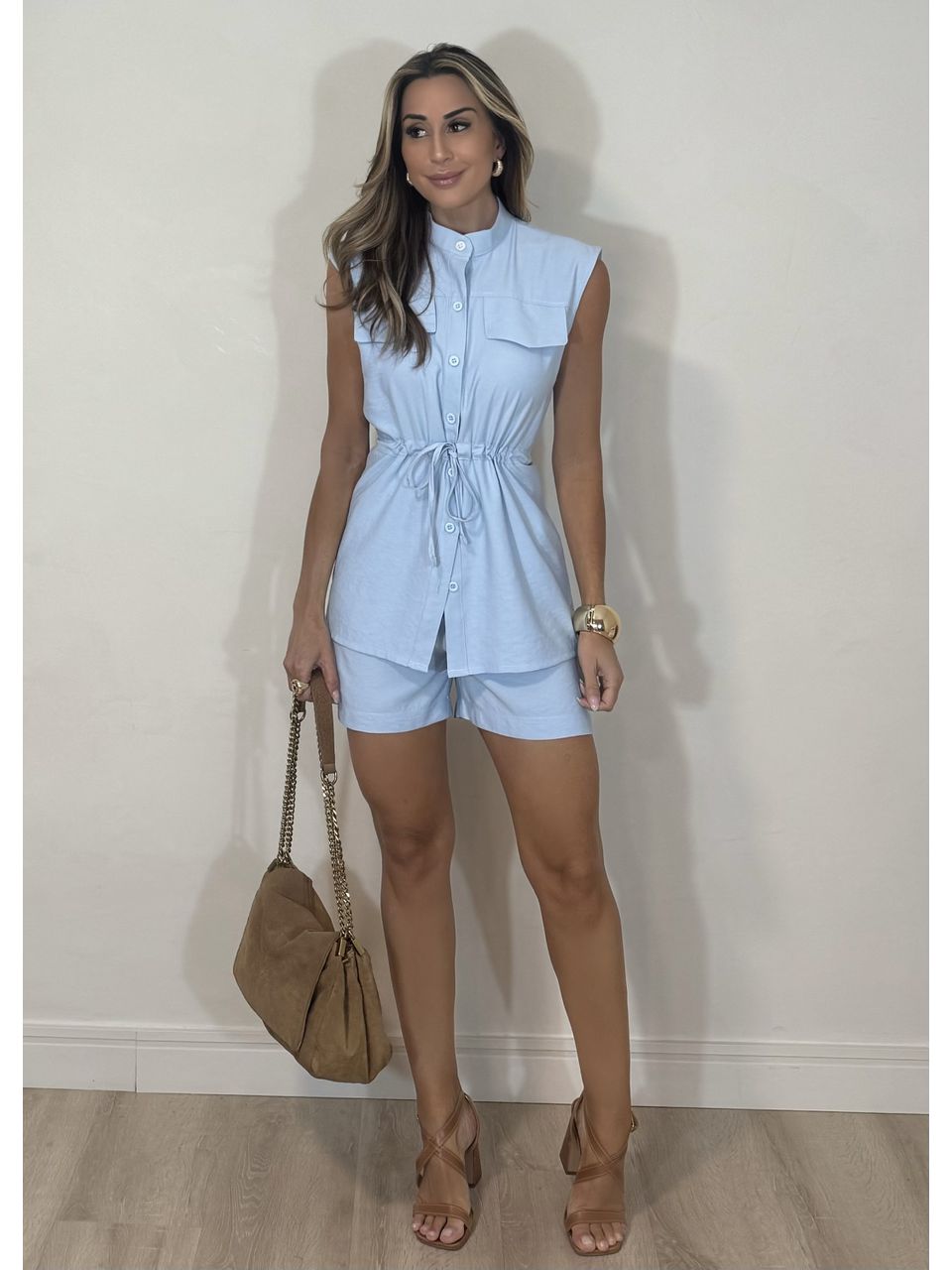 Conjunto Short com Colete