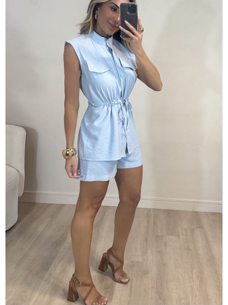 Conjunto Short com Colete