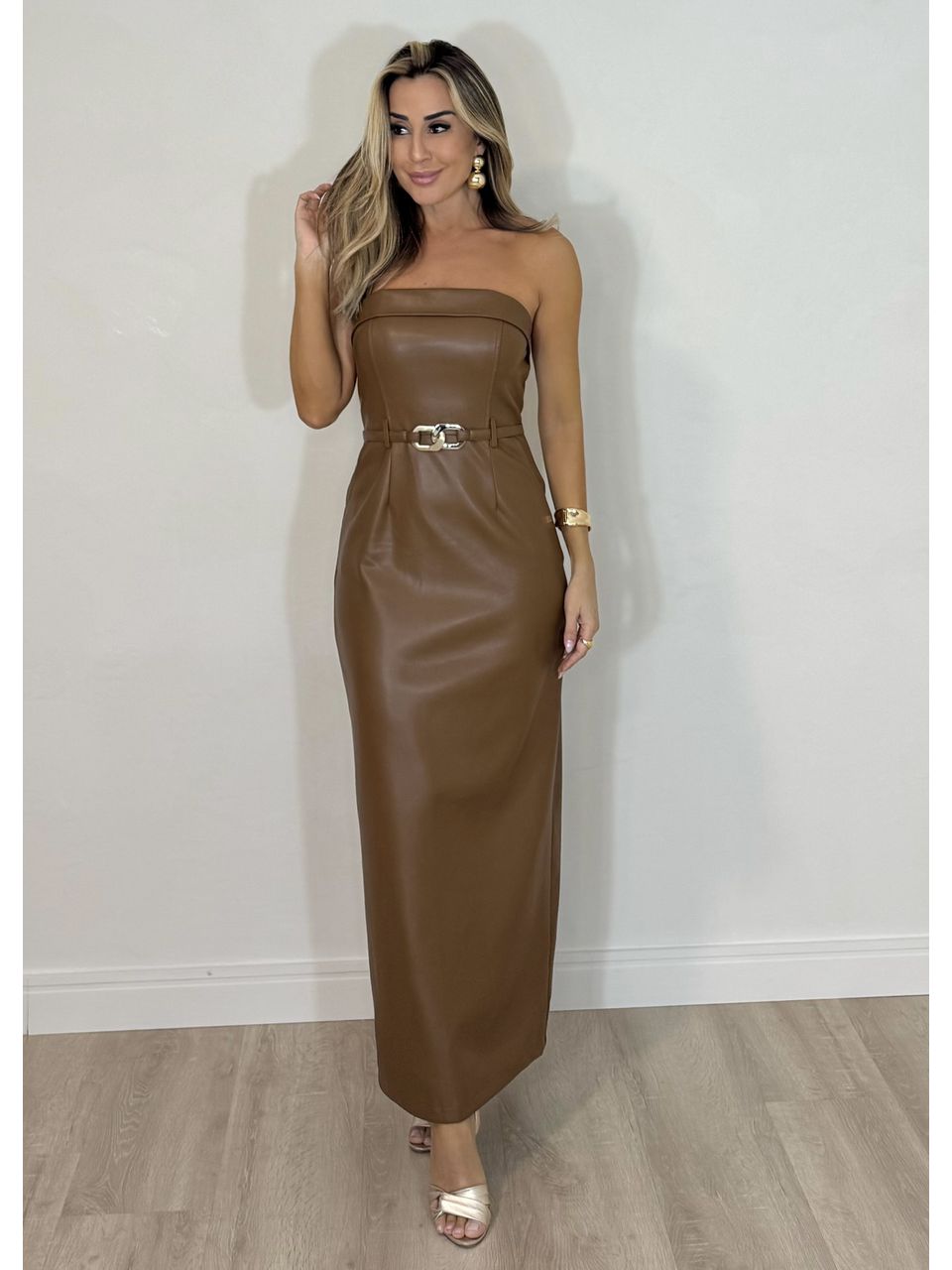 Vestido Midi Courino Tassia - 2343 - MADONNA BASIC