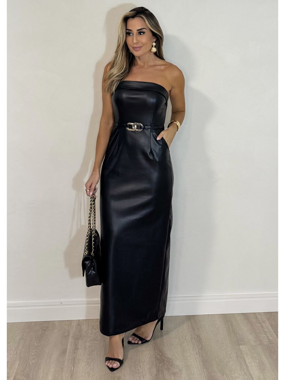 Vestido Midi Courino Tassia - 2342 - MADONNA BASIC