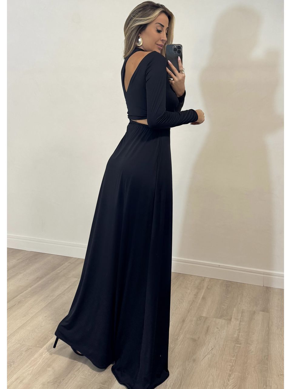 Vestido Morana Manga Longa
