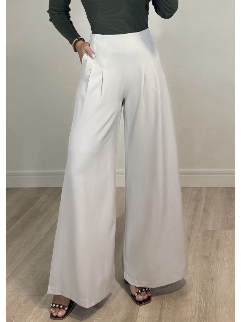 Calça Alfaiataria Esmeralda - 5047 - MADONNA BASIC