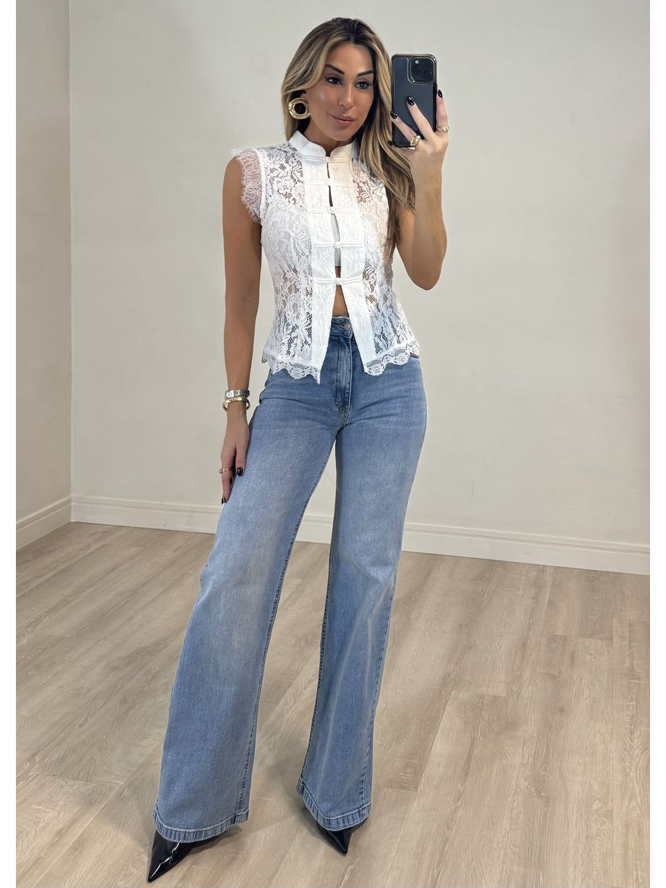 Calça Jeans Wide leg Renata 