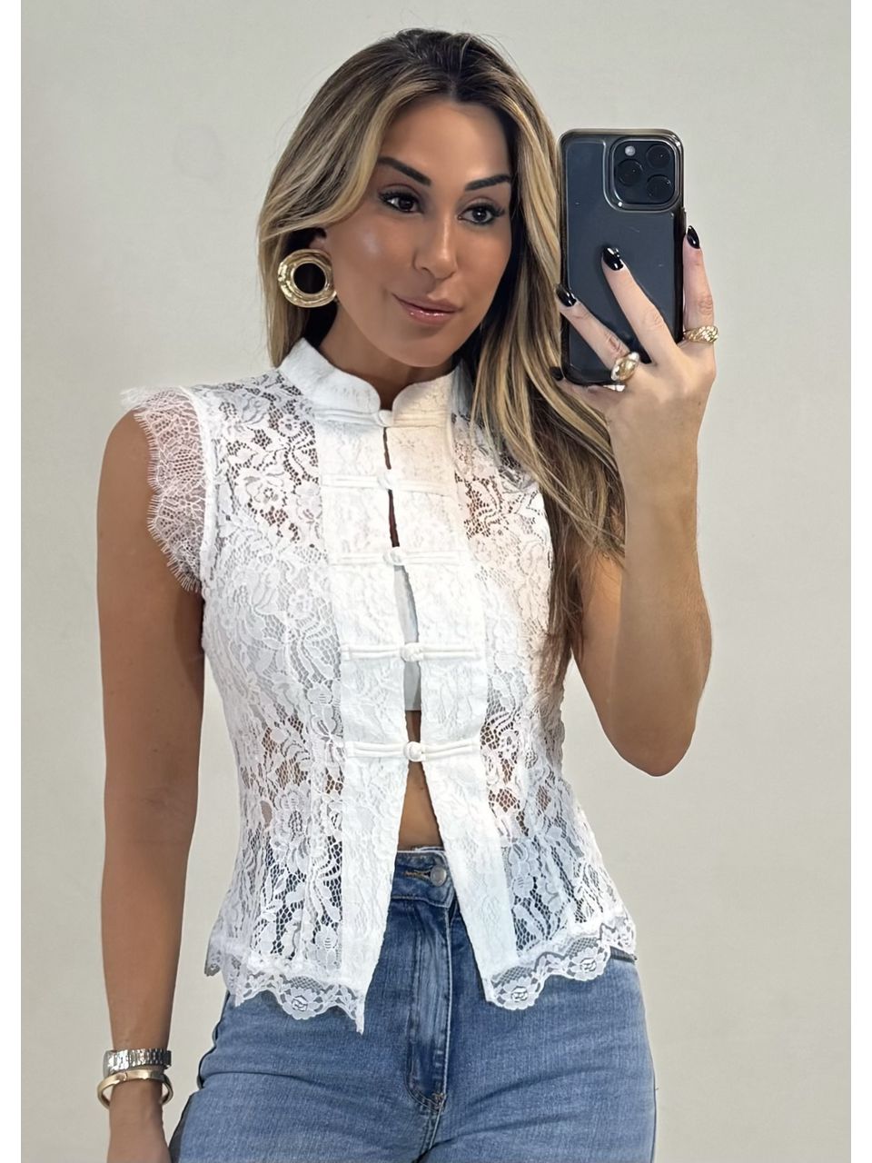 Blusa Renda Theodora - 3325 - MADONNA BASIC