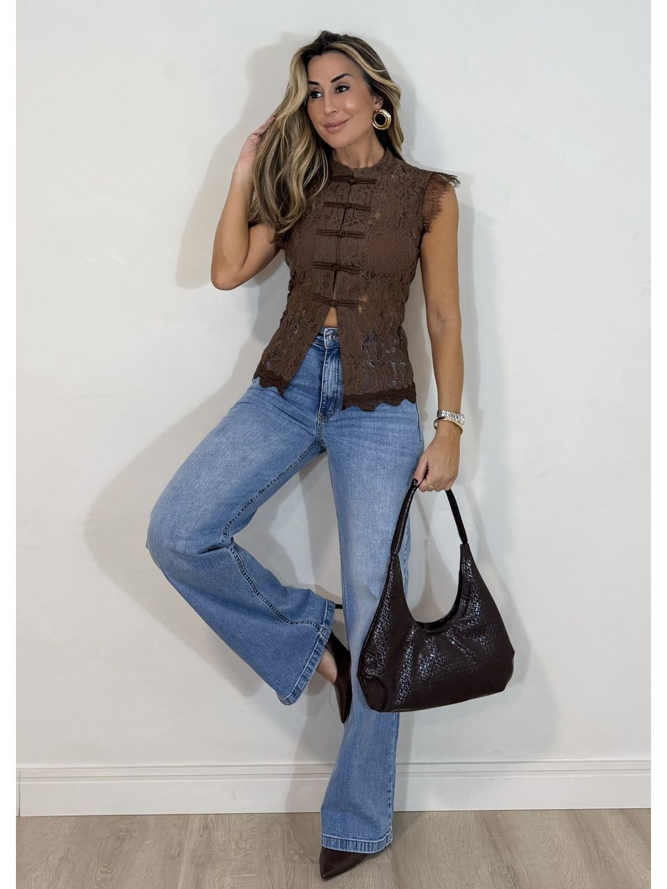 Calça Jeans Wide leg Renata 
