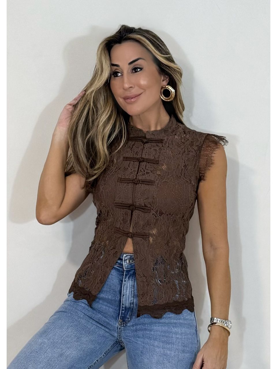 Blusa Renda Theodora - 3324 - MADONNA BASIC
