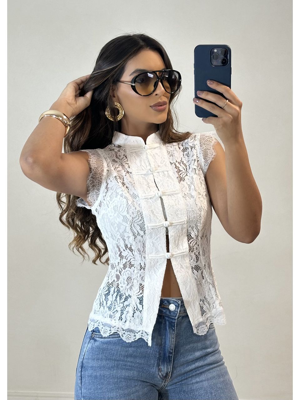 Blusa Renda Theodora