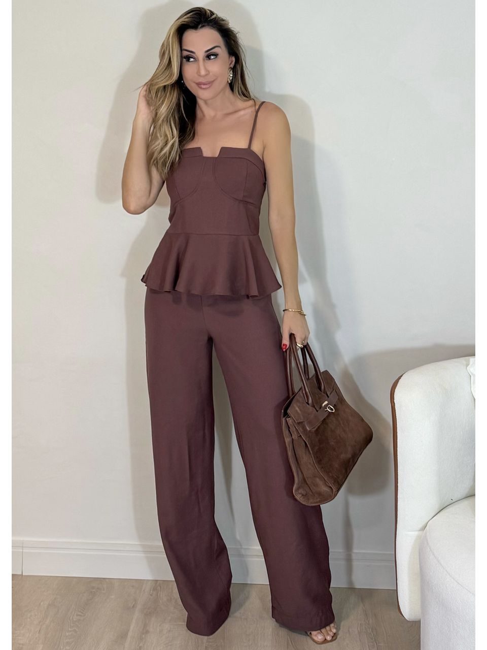 Conjunto Peplum Luciana - 2513 - MADONNA BASIC