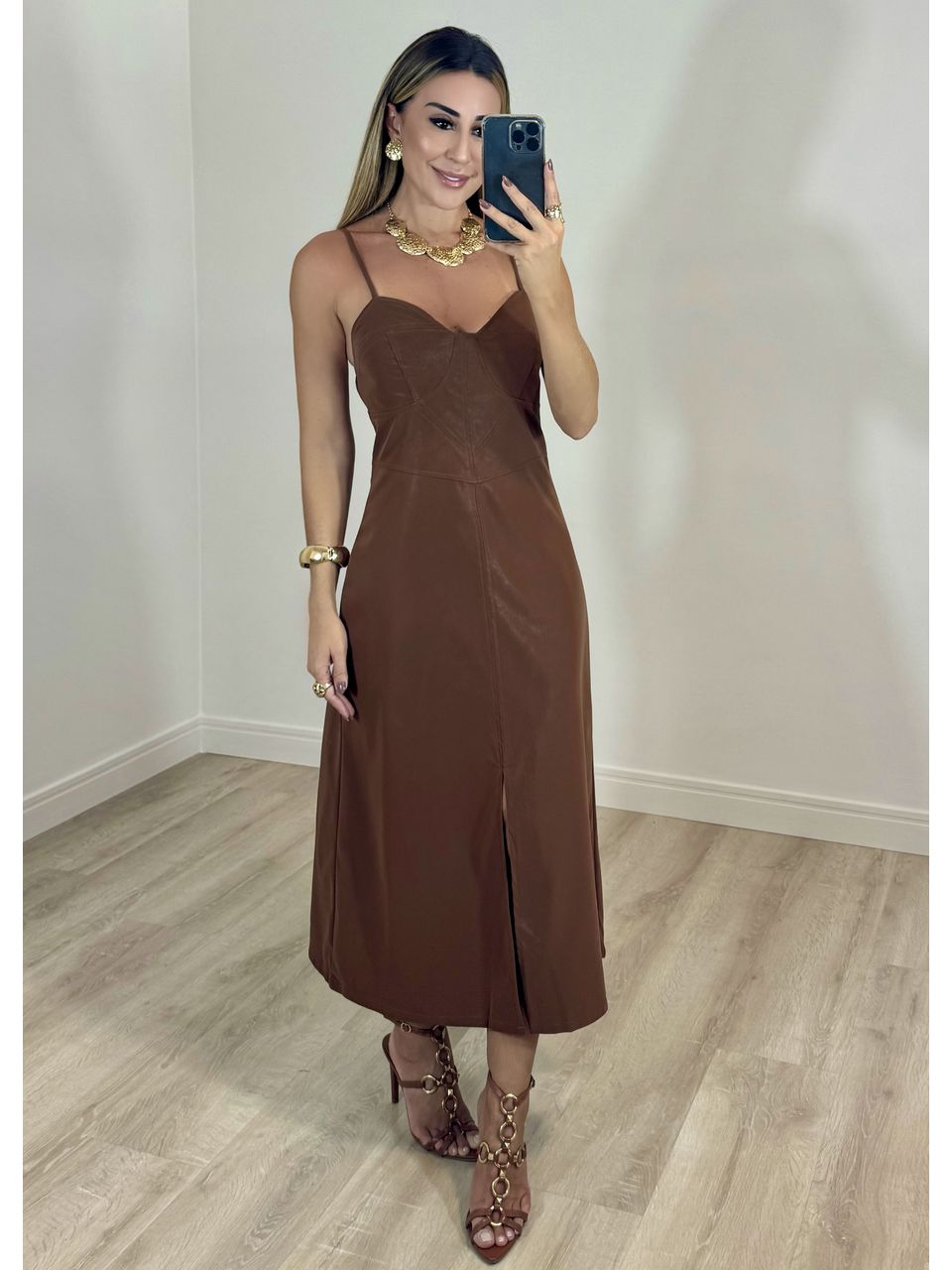 Vestido Suede Malu - 2225 - MADONNA BASIC