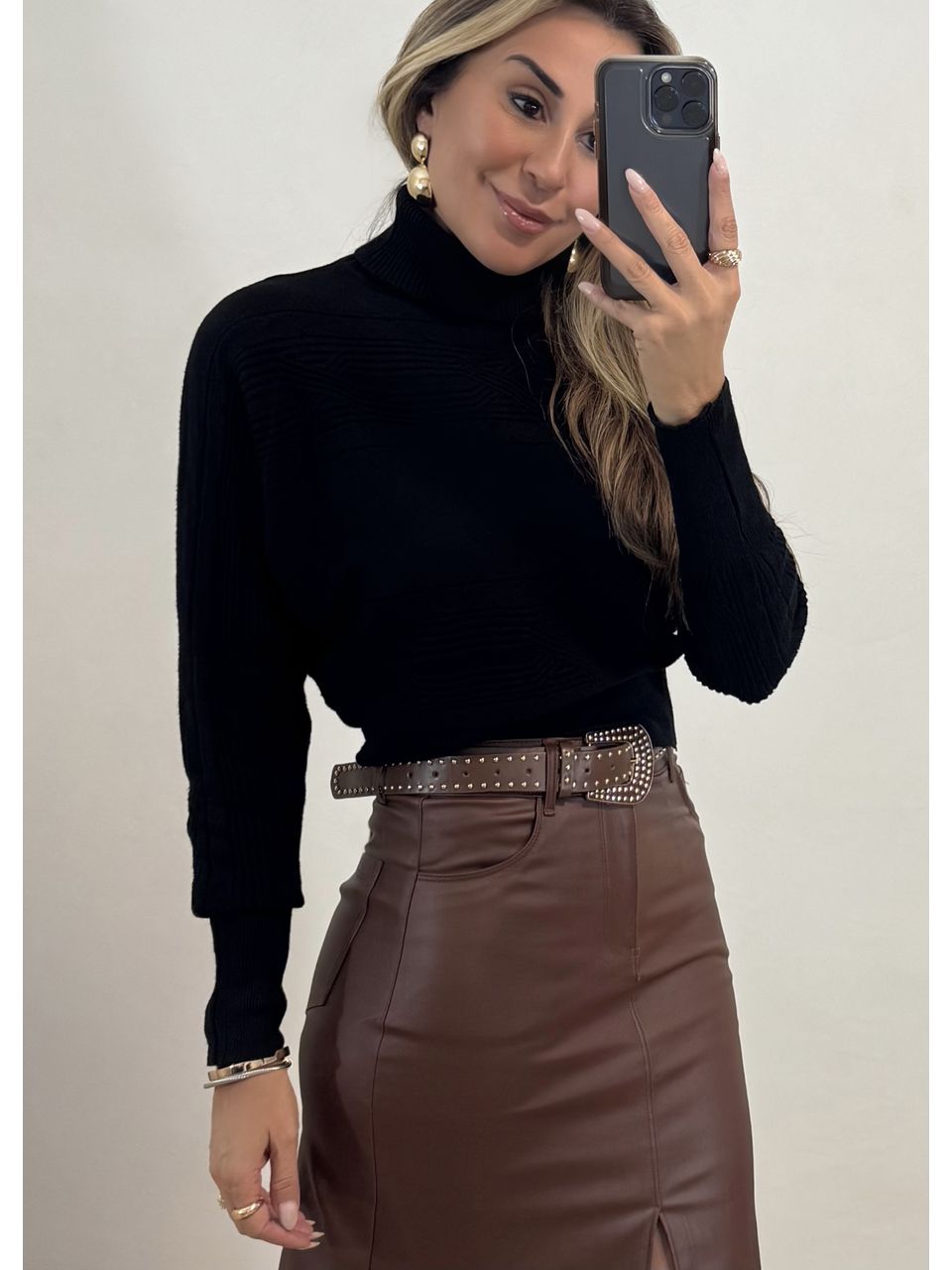 Blusa Tricot Gola Chicago