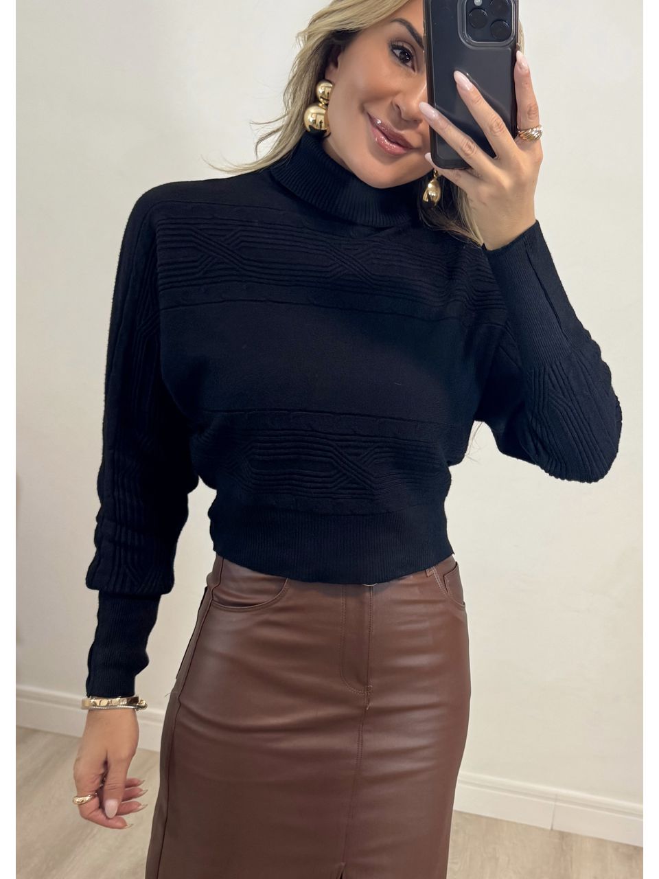 Blusa Tricot Gola Chicago
