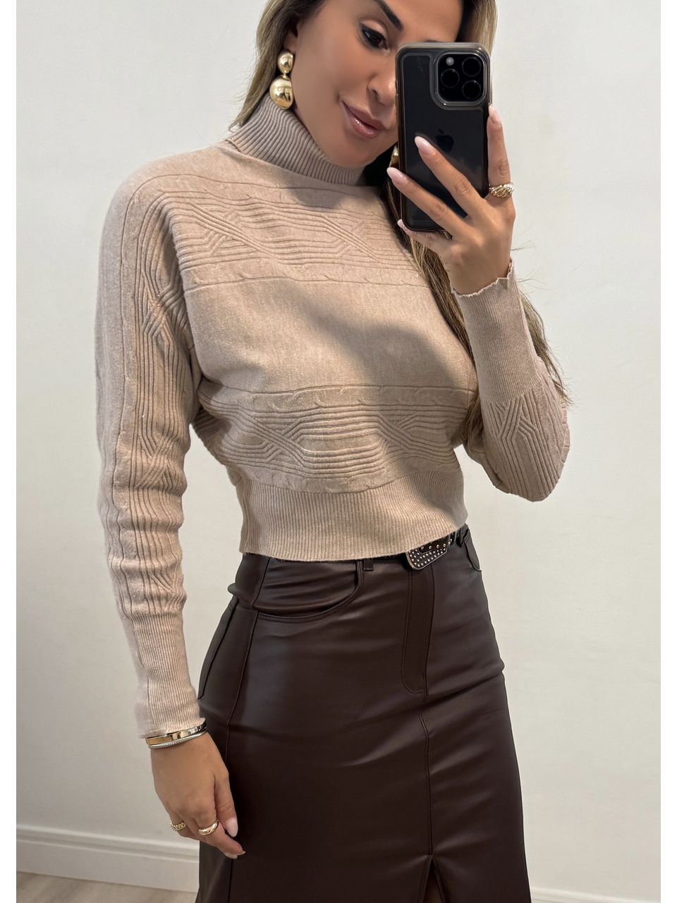 Blusa Tricot Gola Chicago