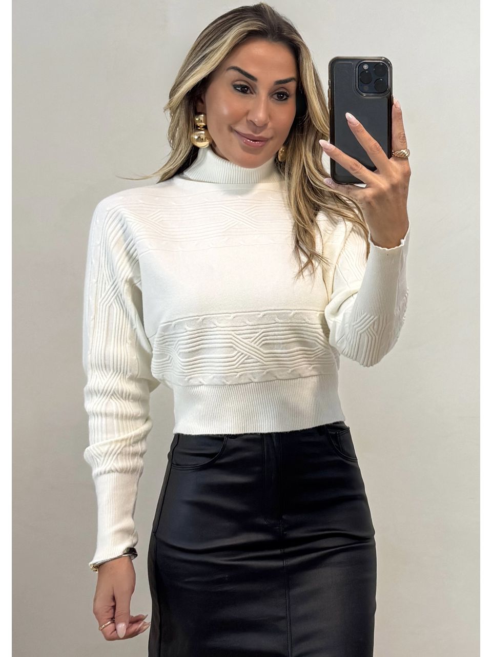 Blusa Tricot Gola Chicago 