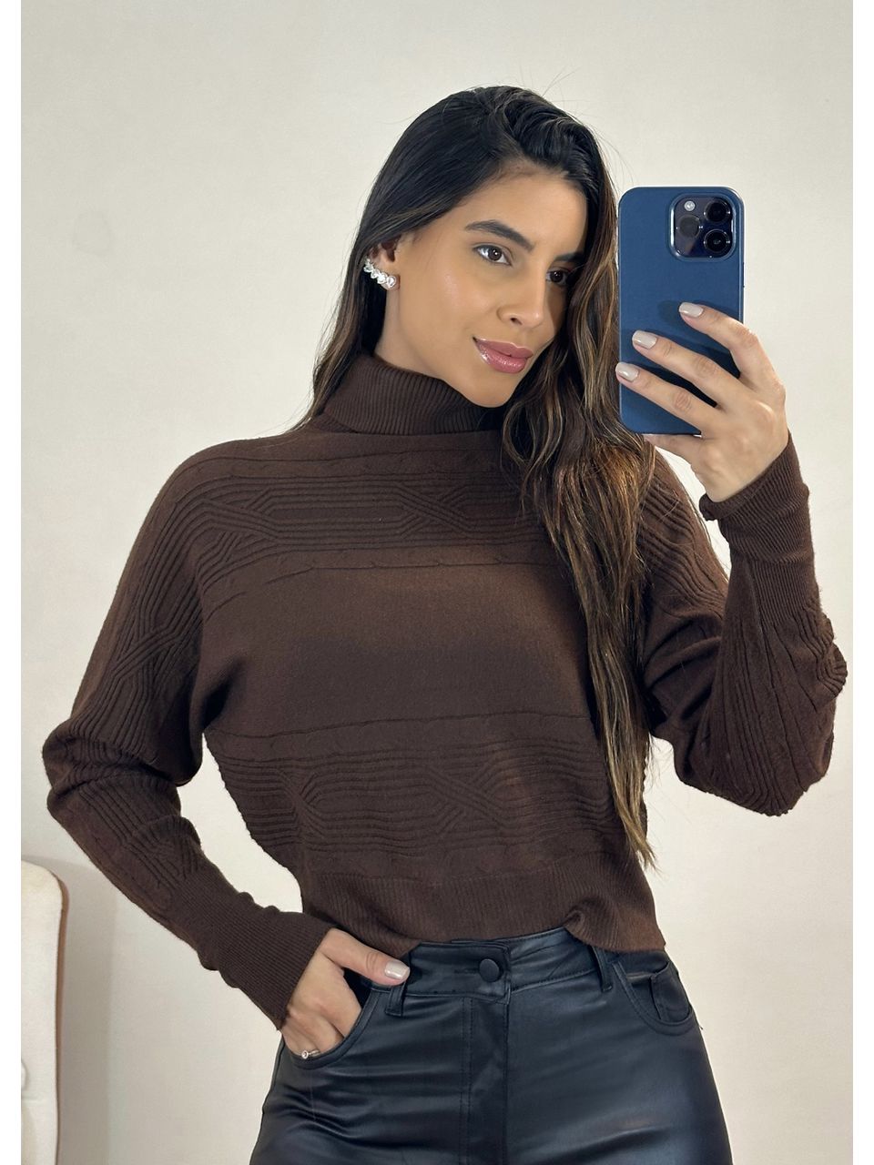 Blusa Tricot Gola Chicago - 5096 - MADONNA BASIC