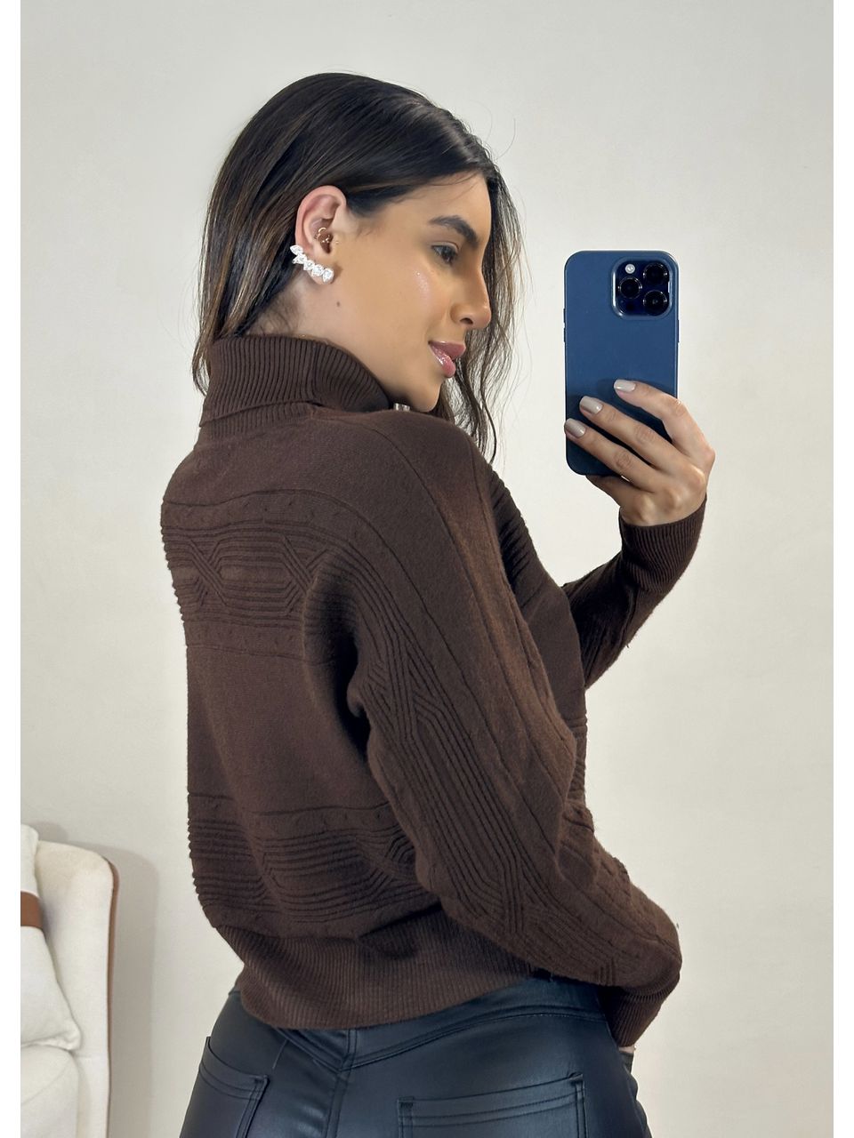 Blusa Tricot Gola Chicago