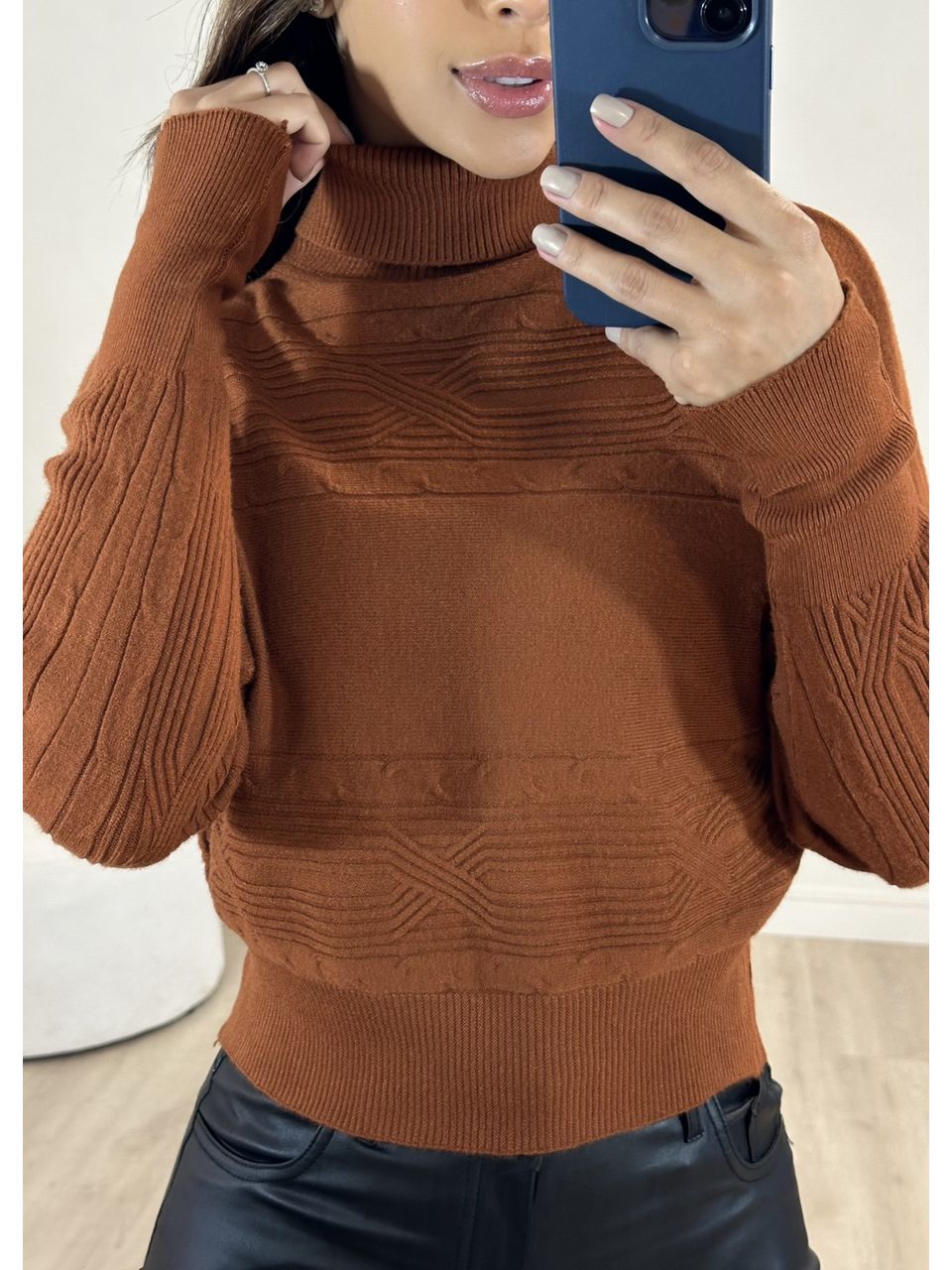 Blusa Tricot Gola Chicago