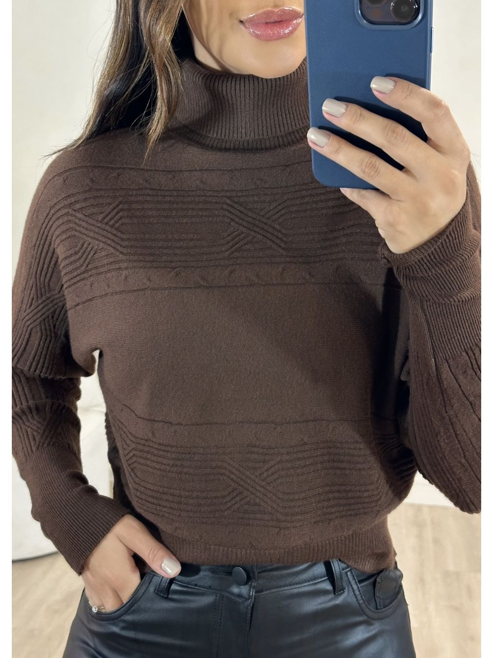 Blusa Tricot Gola Chicago
