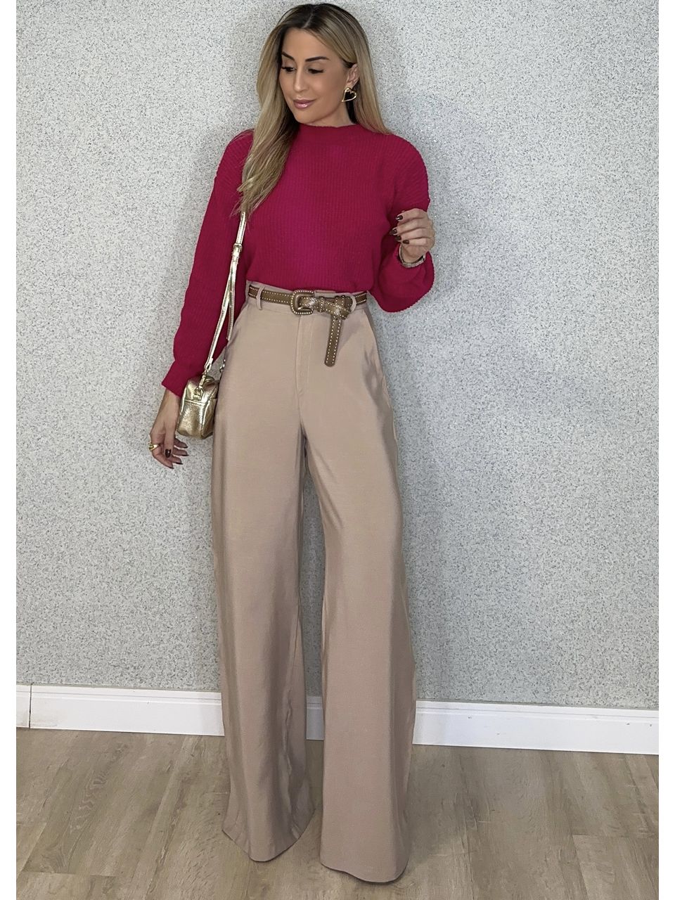 Calça Pantalona Tencel Beatriz