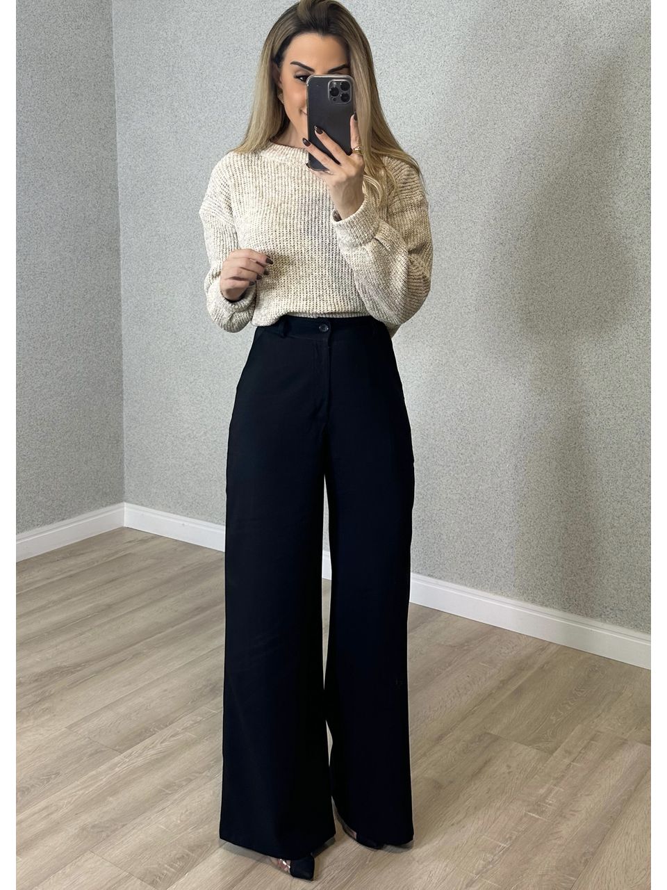 Calça Pantalona Tencel Beatriz