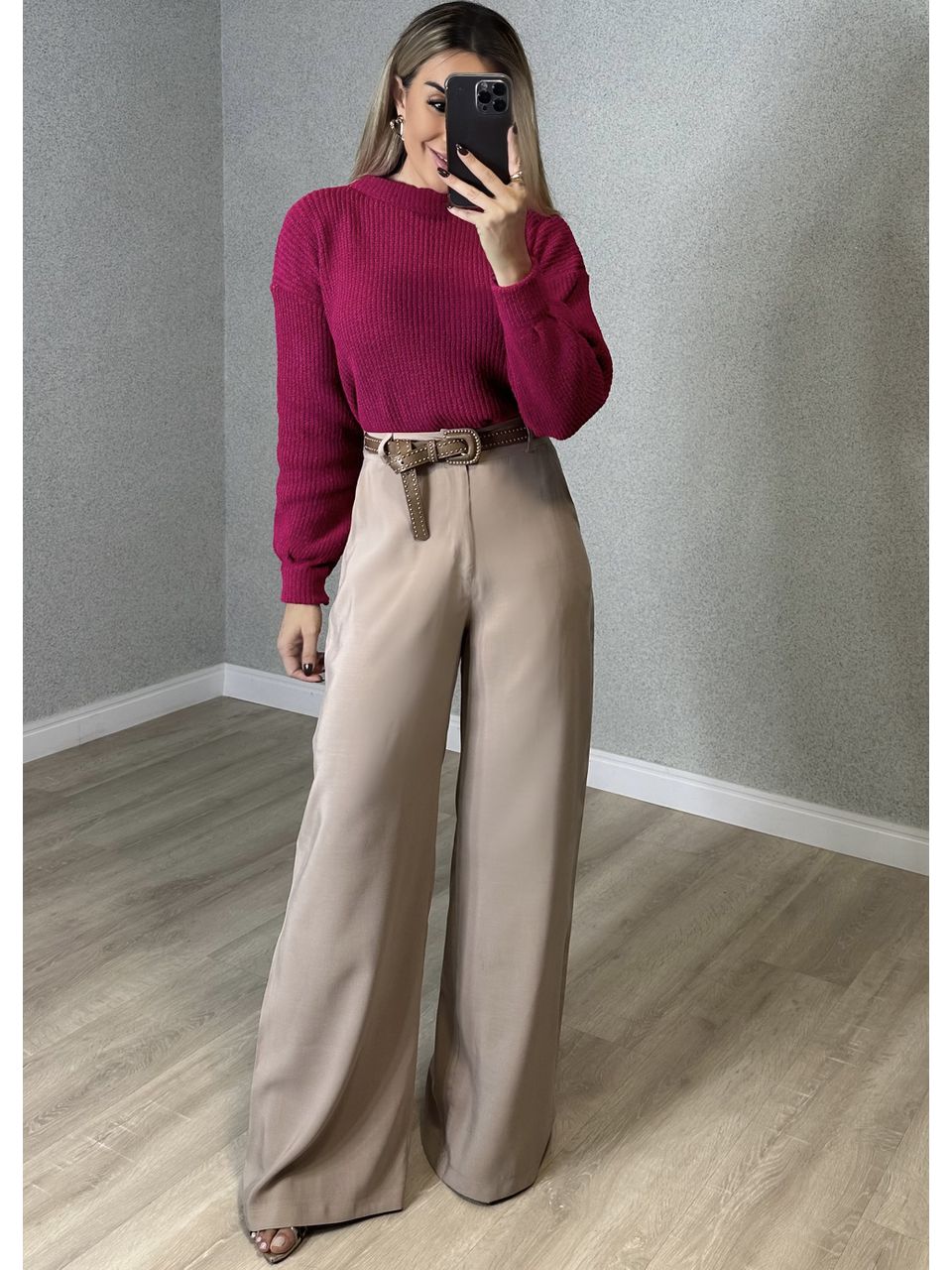 Calça Pantalona Tencel Beatriz
