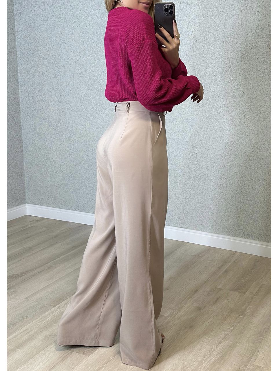 Calça Pantalona Tencel Beatriz