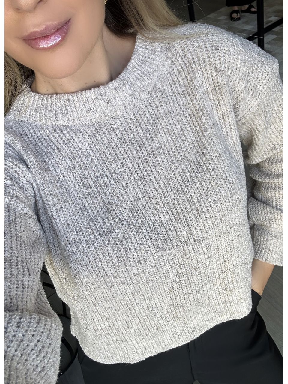  Blusa Tricot Mousse