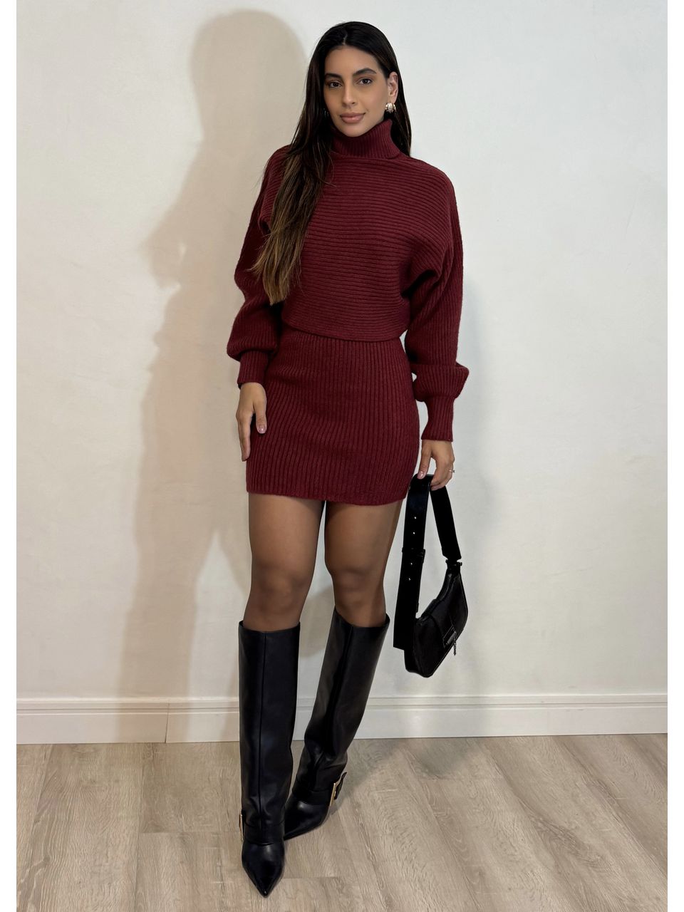 Conjunto Saia Tricot Mousse