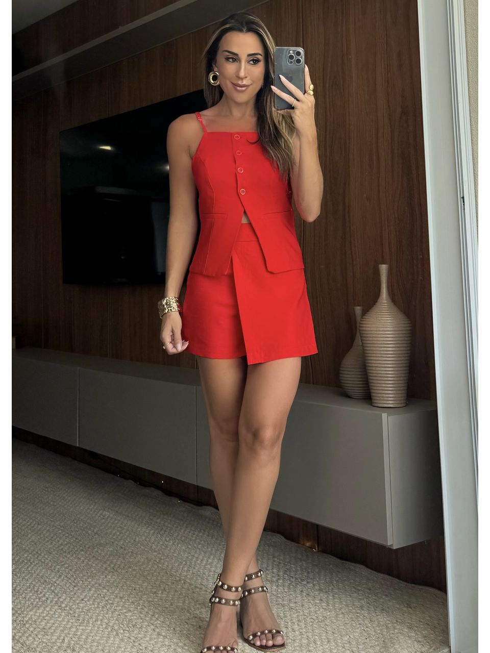  Conjunto Short Saia Cléo