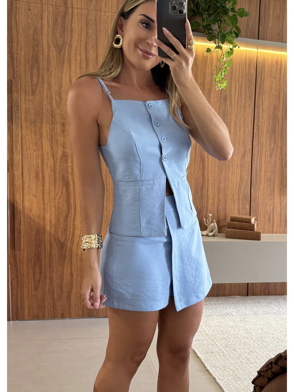  Conjunto Short Saia Cléo