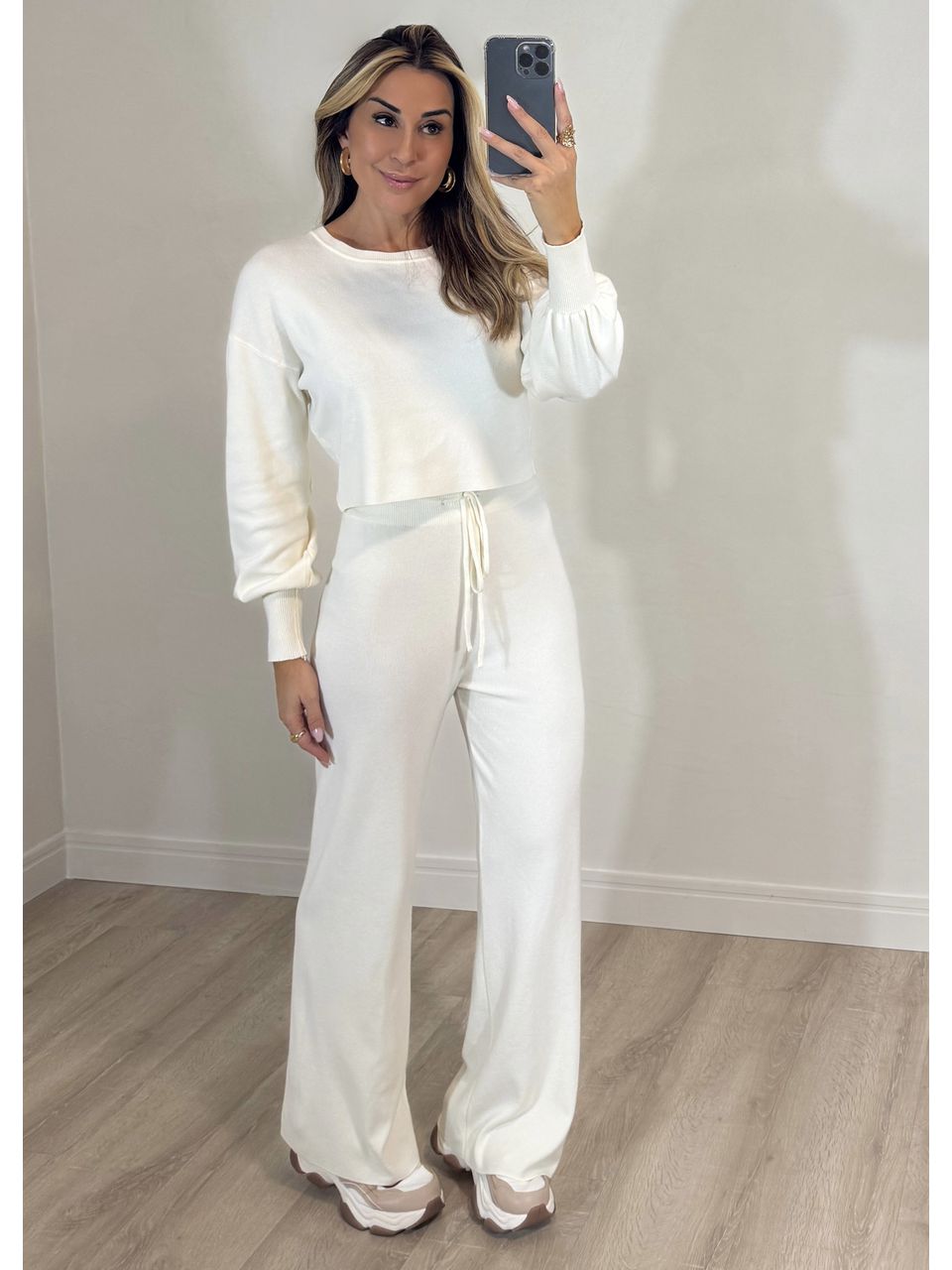 Conjunto Tricot Escócia