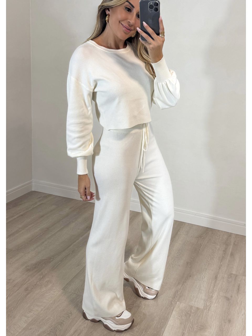 Conjunto Tricot Escócia