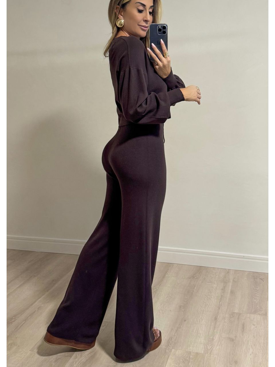 Conjunto Tricot Escócia