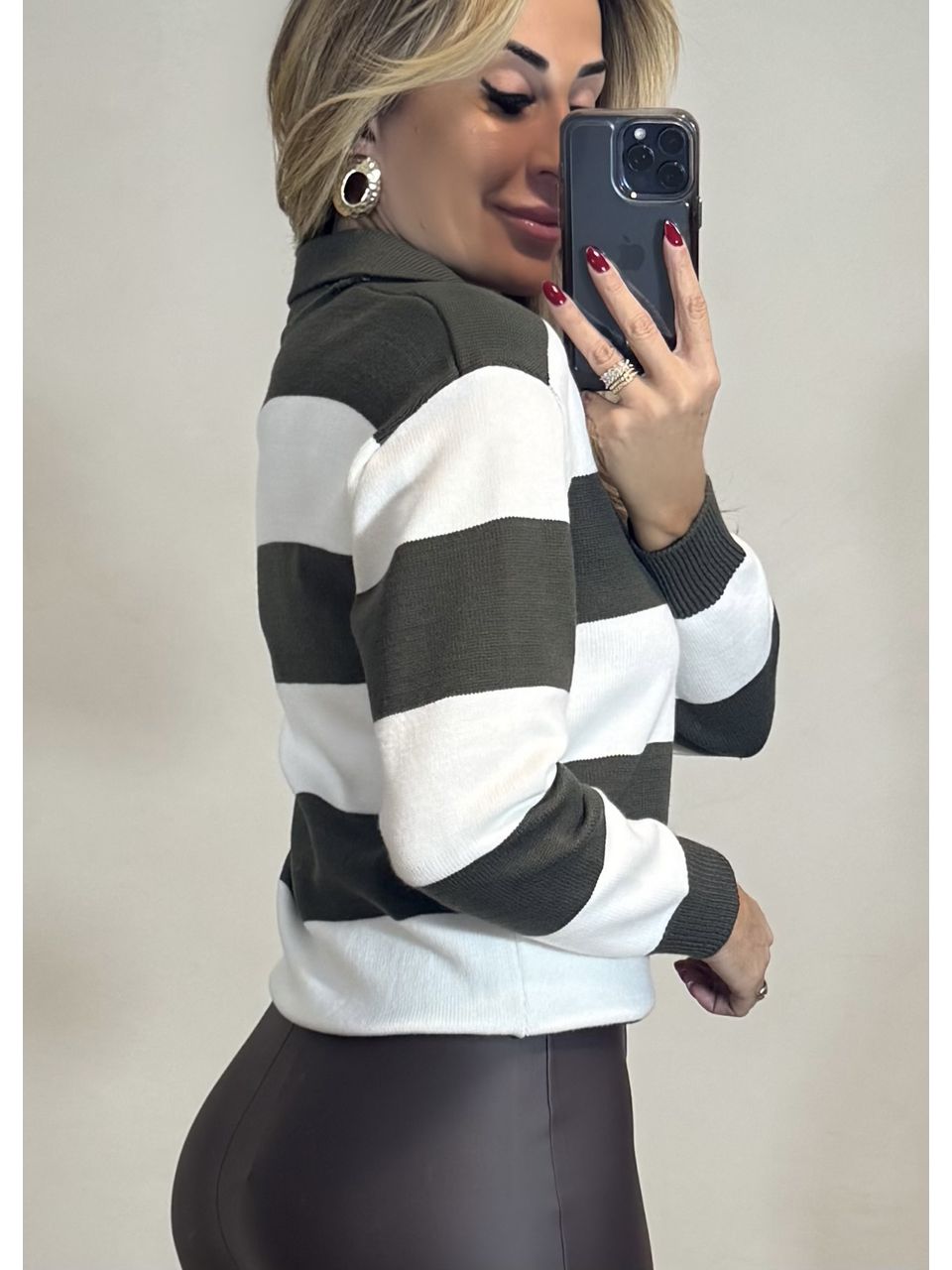 Blusa Polo Listrada