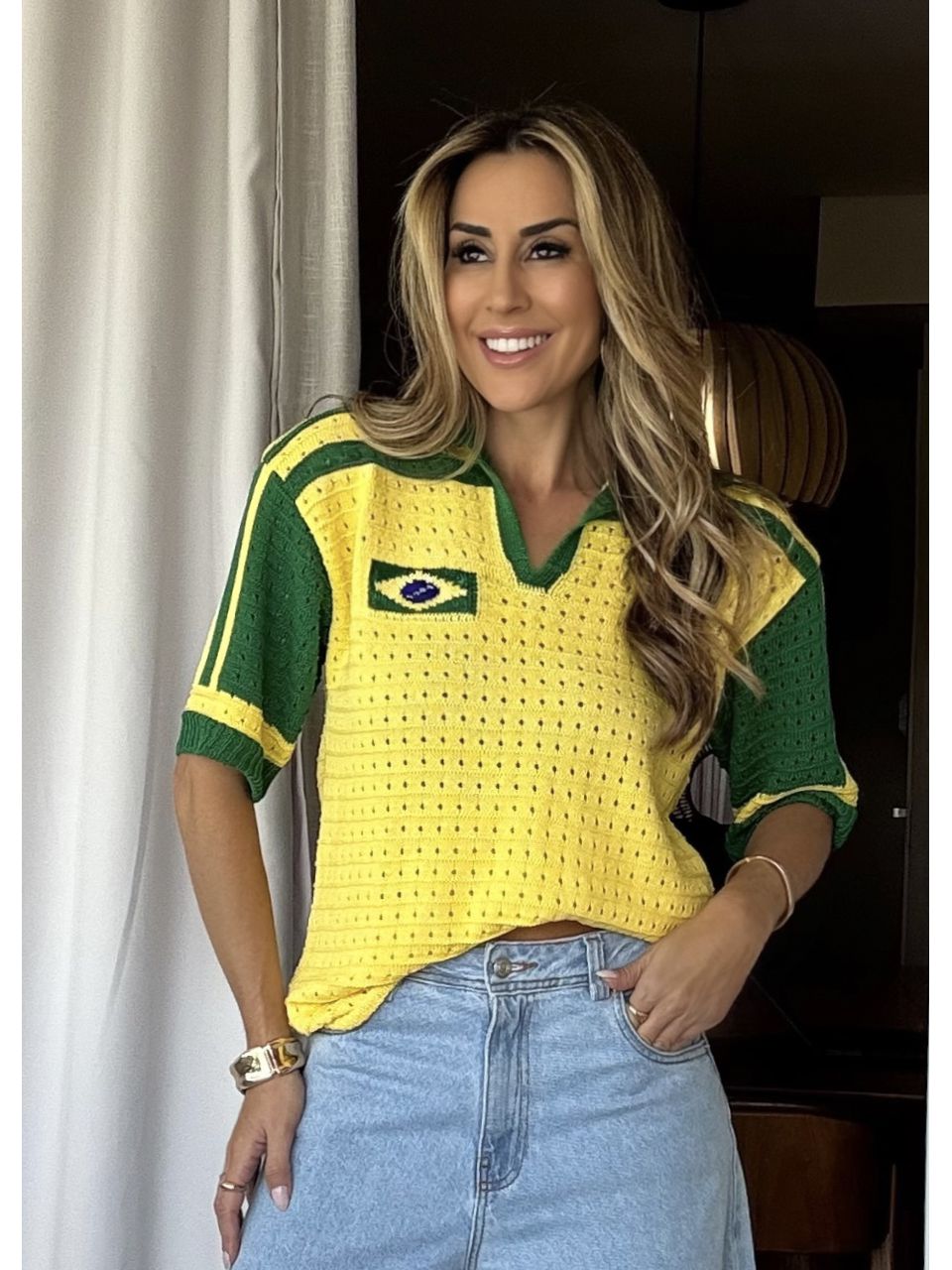 Blusa Tricot Polo Brasil 