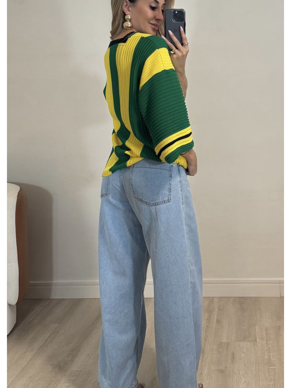 Blusa Tricot Brasil Tropical 