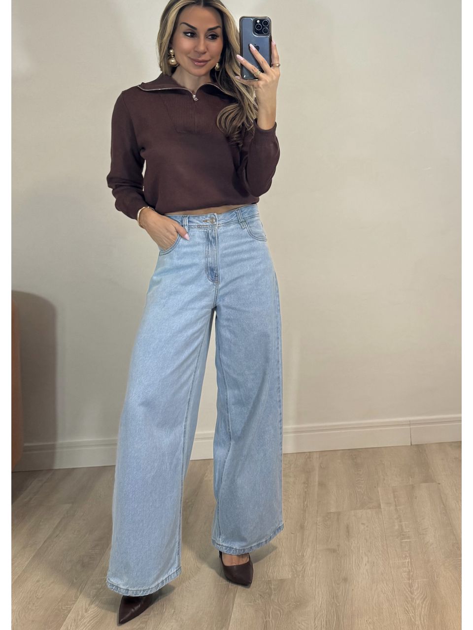 Calça Jeans Baggy Bruna - 5036 - MADONNA BASIC