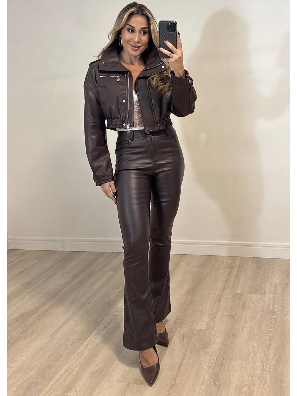 Calça Resinada Talita