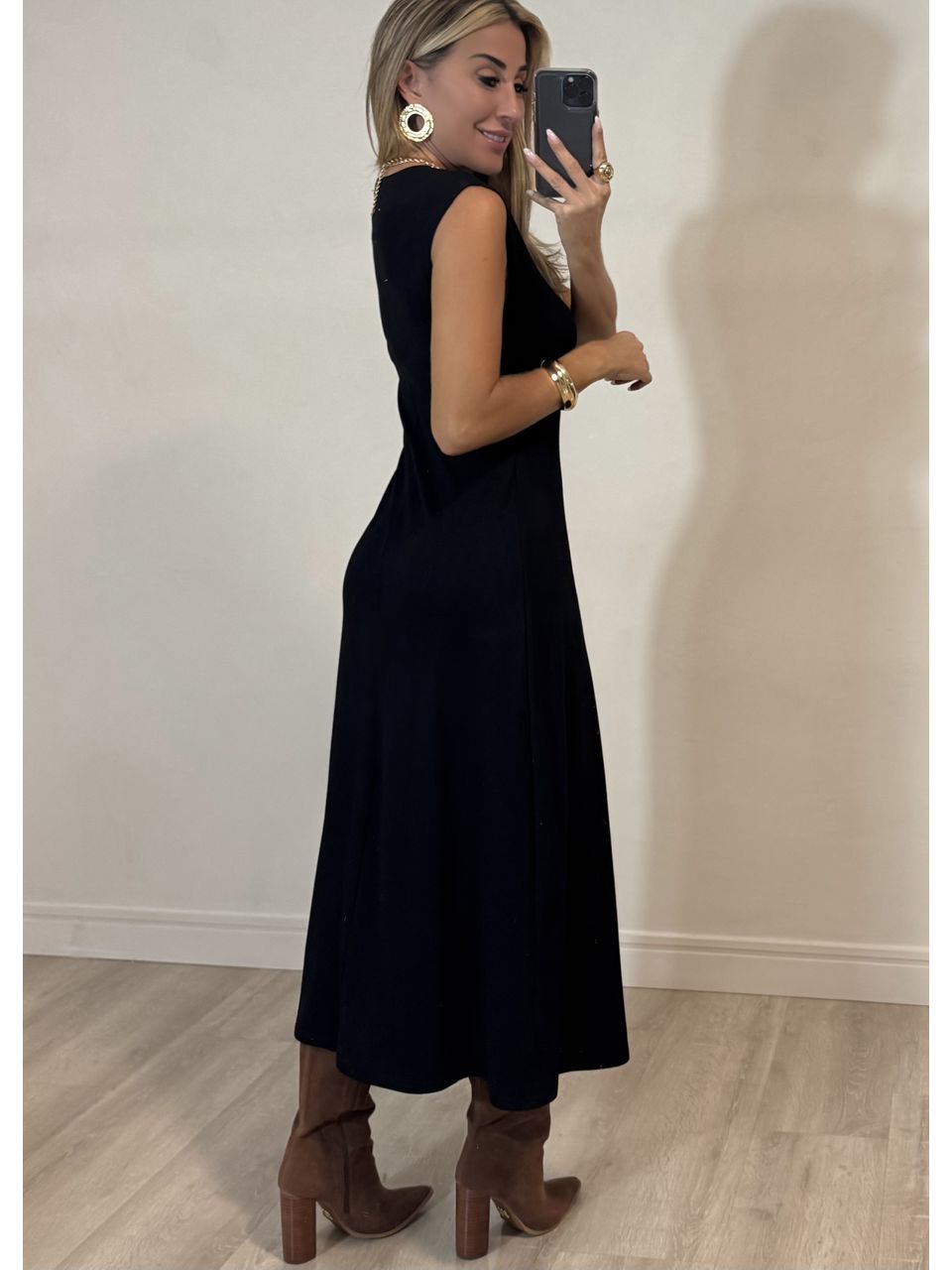 Vestido Malha Recortes