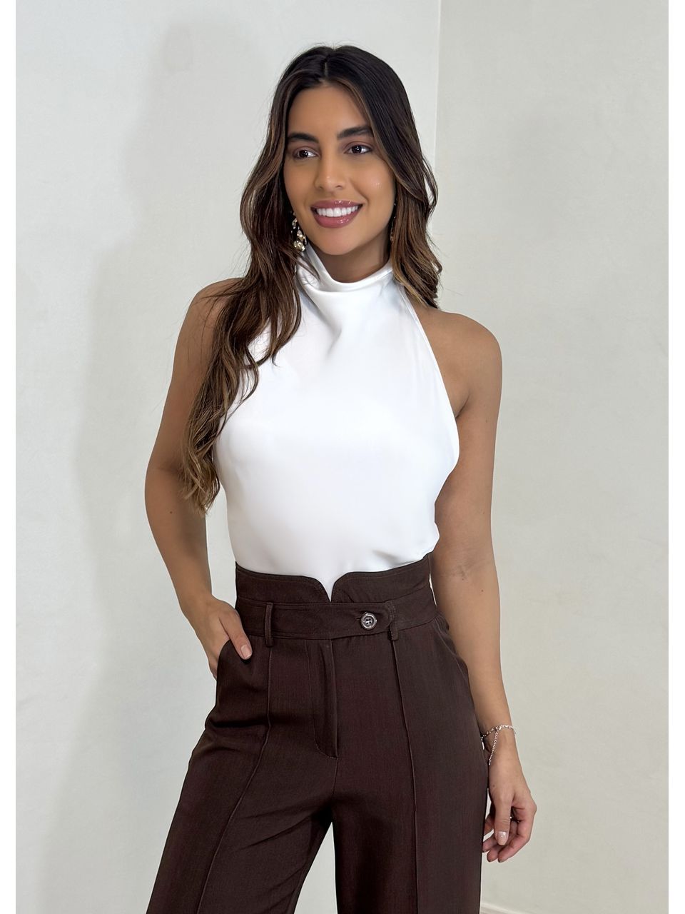 Blusa Acetinada Zahra