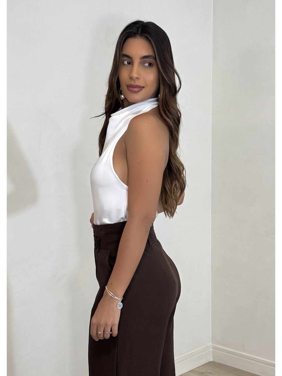 Blusa Acetinada Zahra