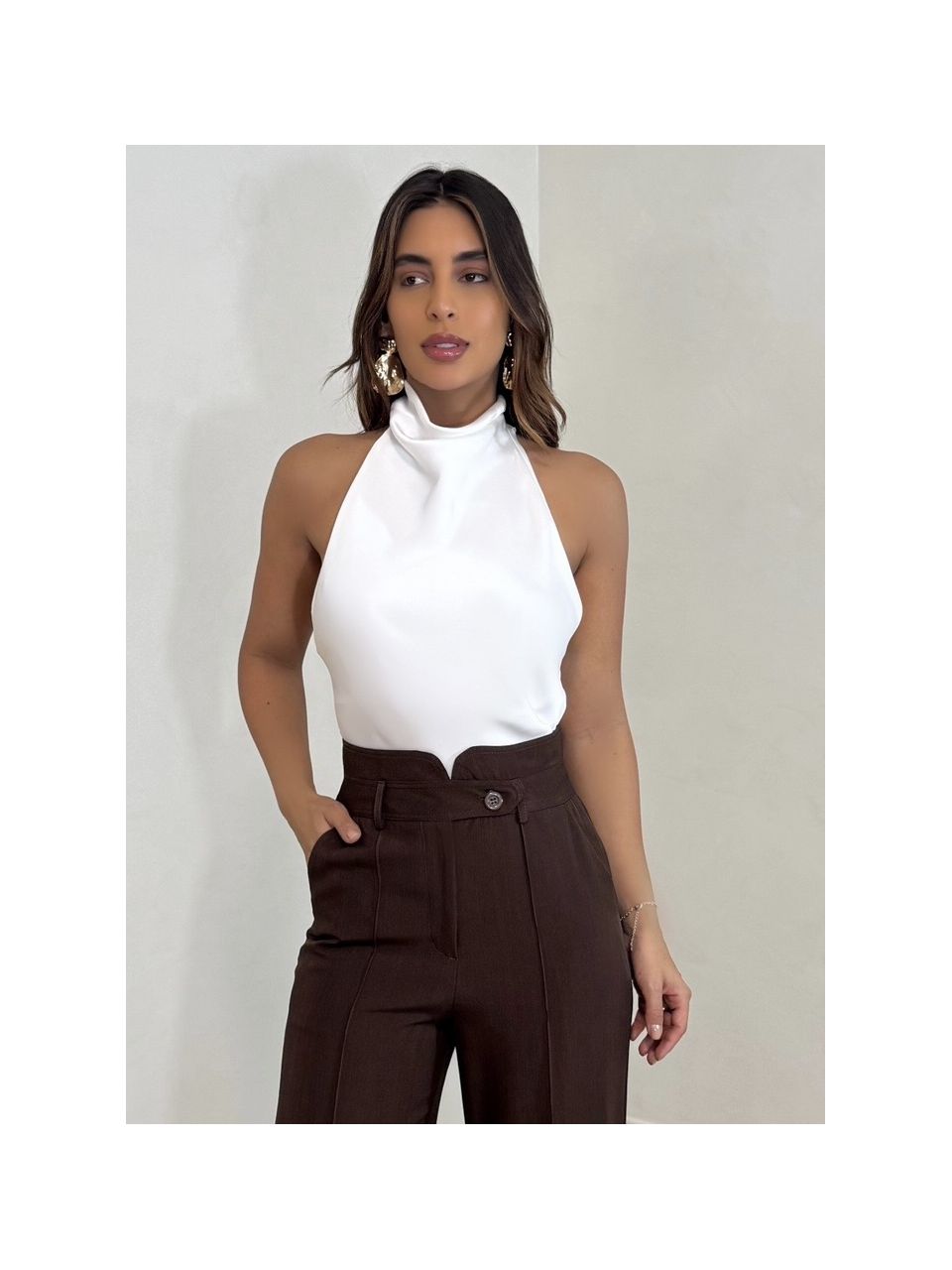 Blusa Acetinada Zahra