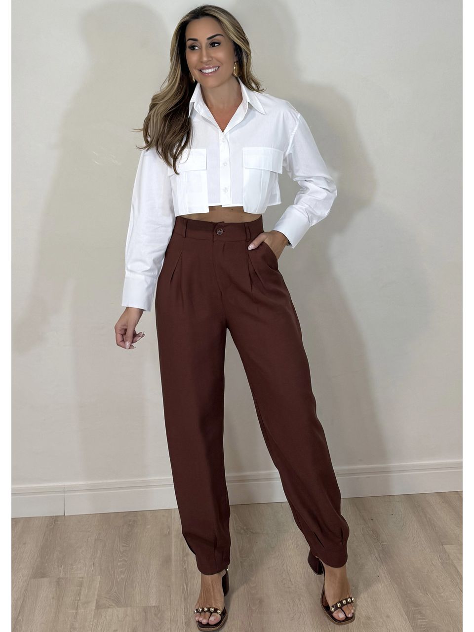 Calça Slouchy Alfaiataria.
