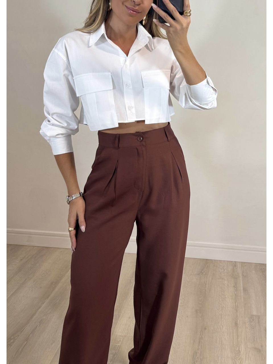 Calça Slouchy Alfaiataria.