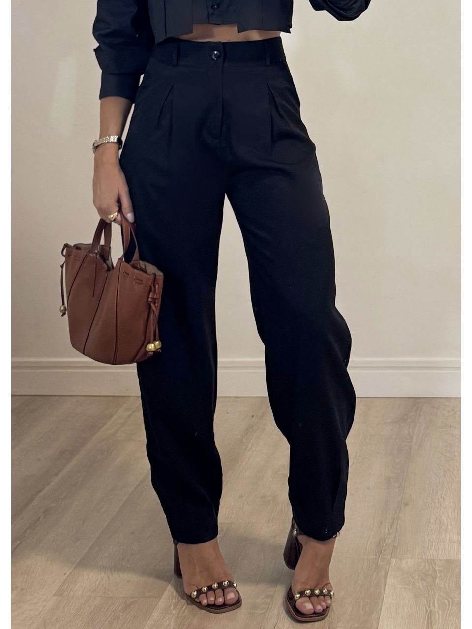 Calça Slouchy Alfaiataria.