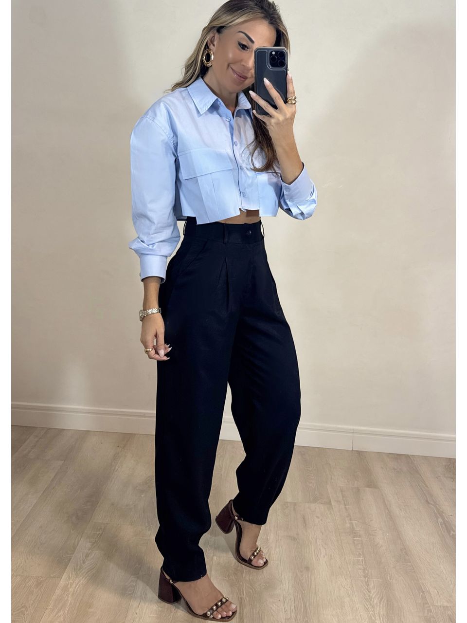 Calça Slouchy Alfaiataria.