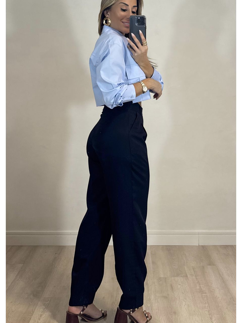 Calça Slouchy Alfaiataria.