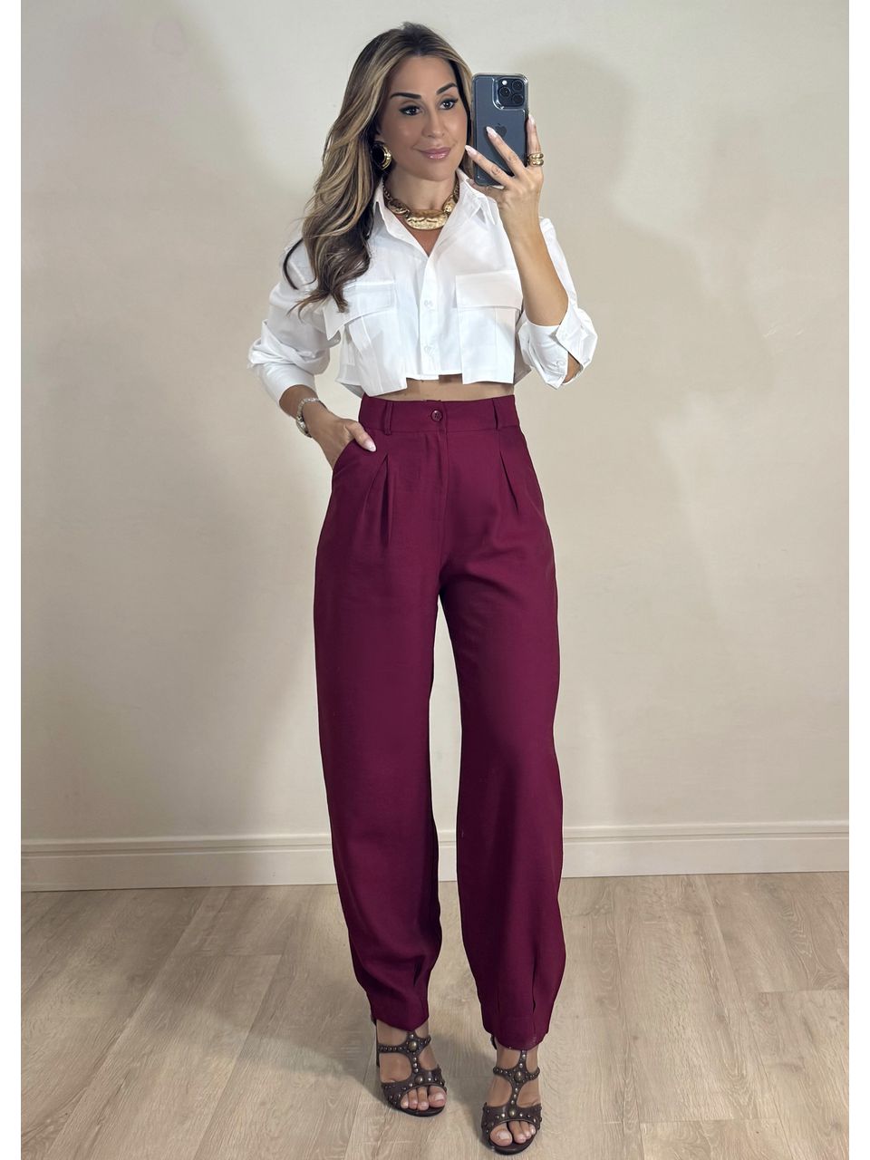 Calça Slouchy Alfaiataria.