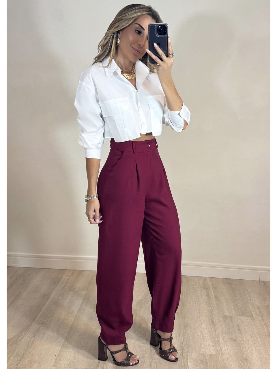 Calça Slouchy Alfaiataria.