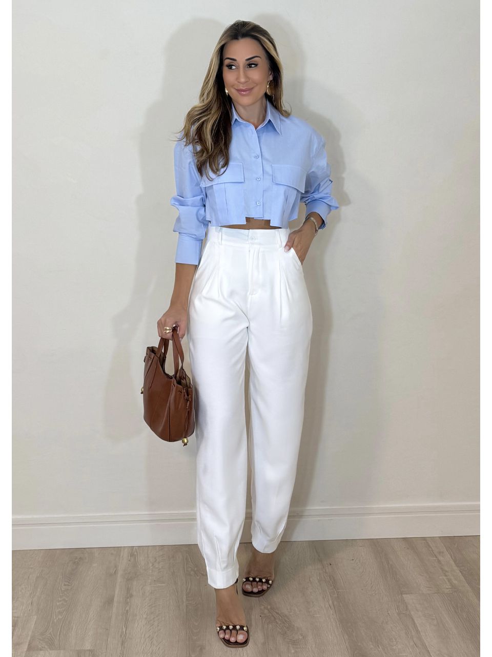  Calça Slouchy Alfaiataria.